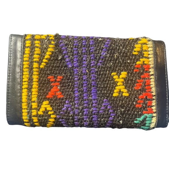 Handmade Woven Turkish Kilim Wallet Clutch, can Convert to Crossbody - Picture 5 of 16